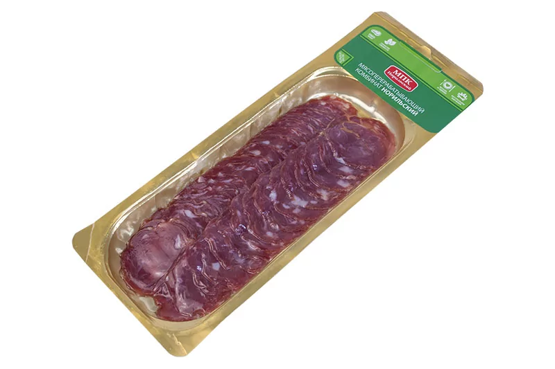 Колбаса с/в "Прошутто" НАРЕЗКА, Свинина, в/у 90 гр (г. Норильск)