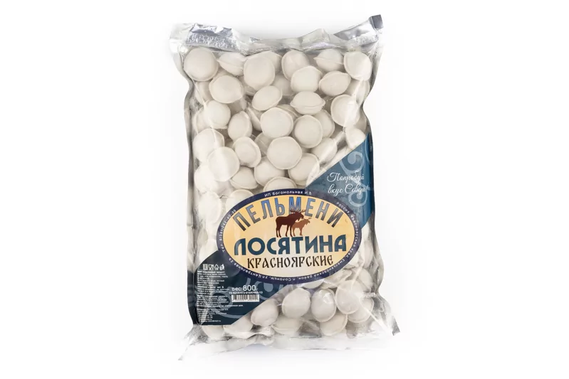 Пельмени "Красноярские" из лося 800 г 1/20 шт (г. Красноярск)