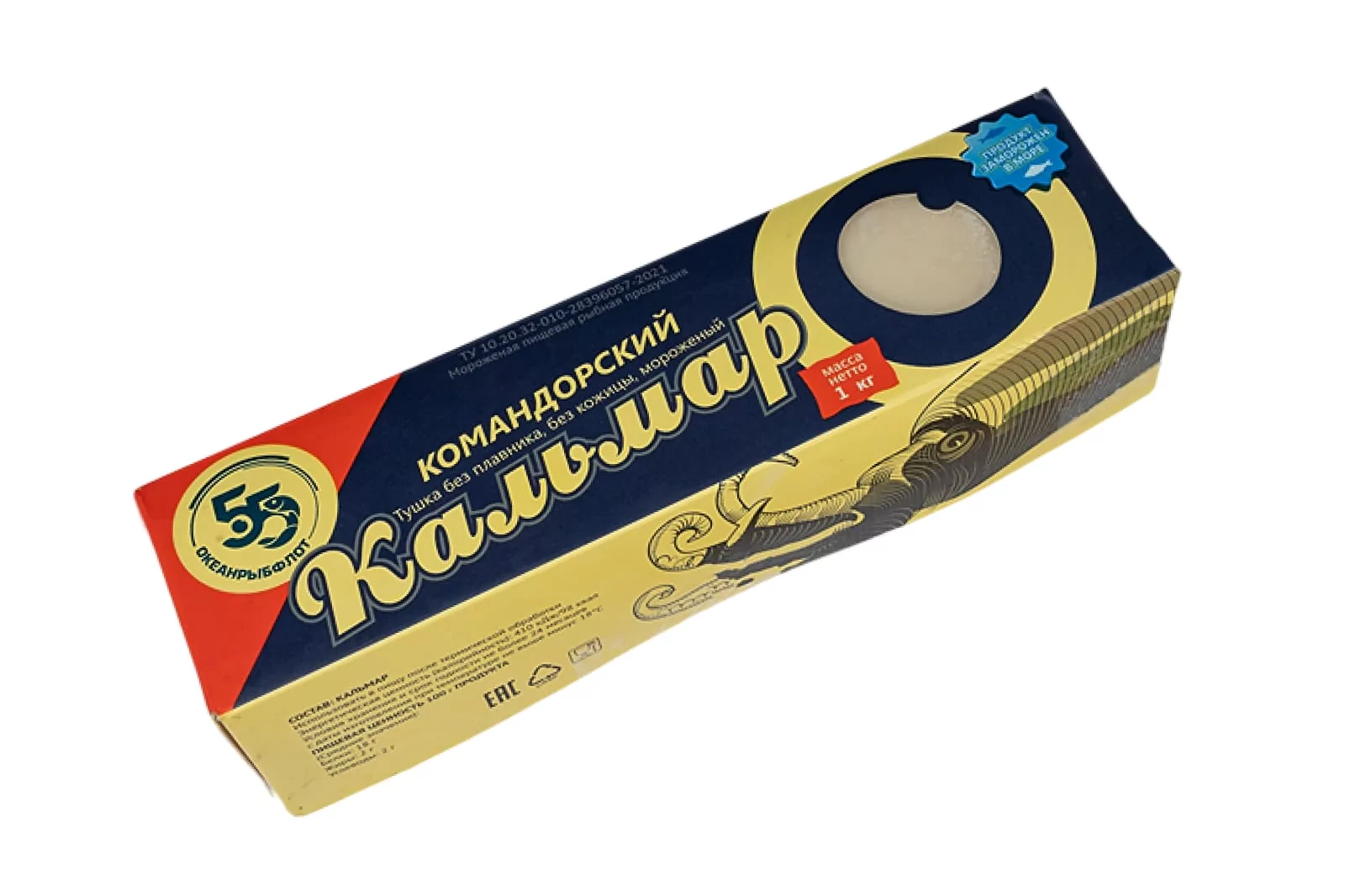 Кальмар командорский фас. по 1кг