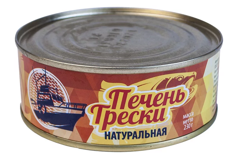 Печень трески ж/б 230 г