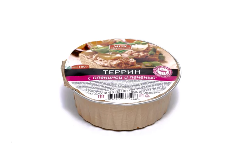 Террин с олениной и печенью 100гр (г. Норильск) 1/16