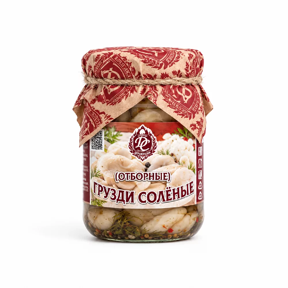 Грузди соленые (отборные) 0,5л. банка "Дикий сбор"