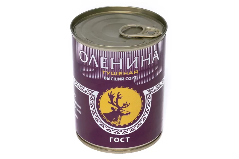 Оленина тушеная выс. сорт 338гр (г. Норильск) 1/15