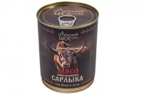 Мясо Горно-Алтайского сарлыка томлёное в печи ж/б 338 г (Таёжная Лавка)