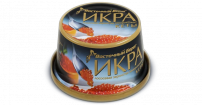 Икра кеты соленая без консервантов замороженная 125 гр ж/б